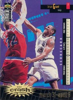 1996-97 Collector's Choice - You Crash the Game Scoring Gold (Series Two) #C23 Brian Grant Front