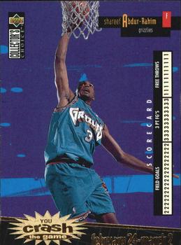 1996-97 Collector's Choice - You Crash the Game Scoring Gold (Series Two) #C28 Shareef Abdur-Rahim Front