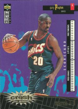 1996-97 Collector's Choice - You Crash the Game Scoring Gold (Series Two) #C25 Gary Payton Front