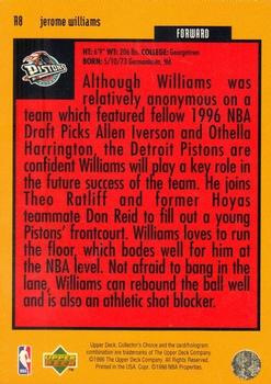 1996-97 Collector's Choice - You Crash the Game Scoring Gold Exchange (Series Two) #R8 Jerome Williams Back