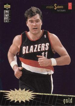 1996-97 Collector's Choice - You Crash the Game Scoring Gold Exchange (Series Two) #R22 Arvydas Sabonis Front