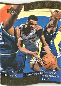 1996-97 Collector's Choice - Memorable Moments #4 Latrell Sprewell Front