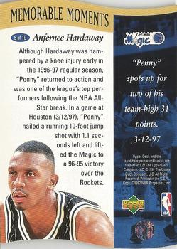 1996-97 Collector's Choice - Memorable Moments #5 Anfernee Hardaway Back