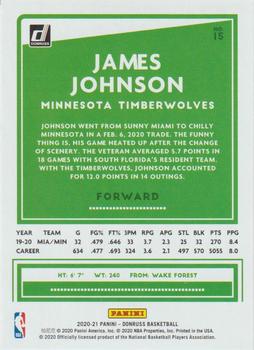 2020-21 Donruss #15 James Johnson Back