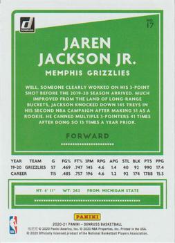 2020-21 Donruss #17 Jaren Jackson Jr. Back