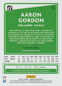 2020-21 Donruss #25 Aaron Gordon Back