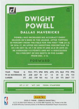 2020-21 Donruss #30 Dwight Powell Back