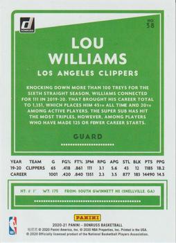 2020-21 Donruss #38 Lou Williams Back