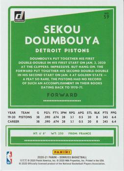 2020-21 Donruss #39 Sekou Doumbouya Back