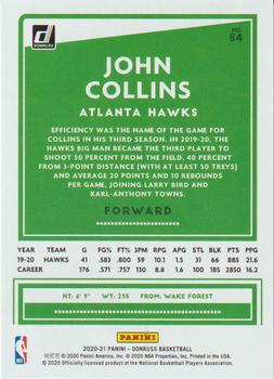 2020-21 Donruss #54 John Collins Back