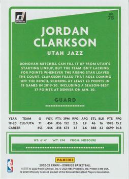 2020-21 Donruss #75 Jordan Clarkson Back
