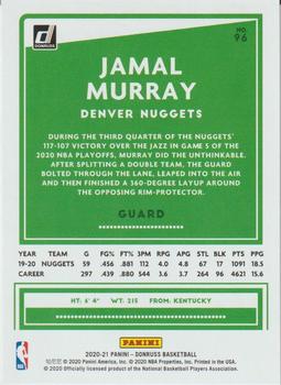 2020-21 Donruss #96 Jamal Murray Back