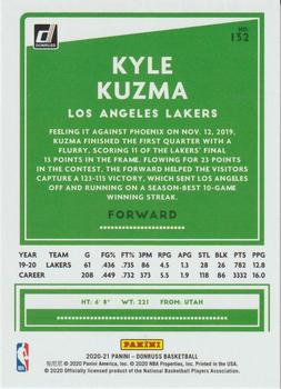 2020-21 Donruss #132 Kyle Kuzma Back
