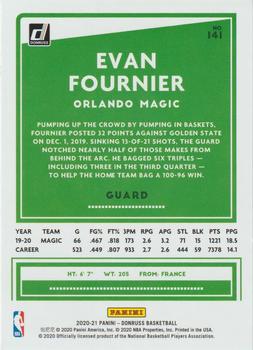 2020-21 Donruss #141 Evan Fournier Back