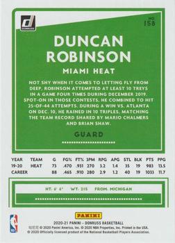2020-21 Donruss #158 Duncan Robinson Back