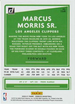 2020-21 Donruss #164 Marcus Morris Sr. Back