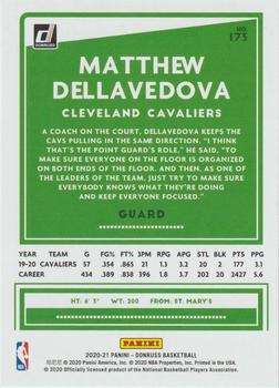 2020-21 Donruss #173 Matthew Dellavedova Back