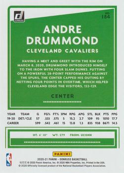 2020-21 Donruss #184 Andre Drummond Back
