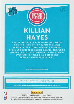2020-21 Donruss #204 Killian Hayes Back