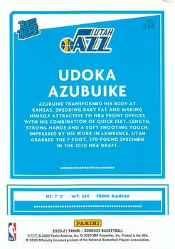 2020-21 Donruss #214 Udoka Azubuike Back