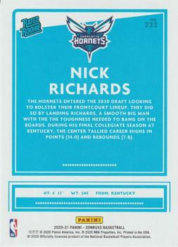 2020-21 Donruss #222 Nick Richards Back