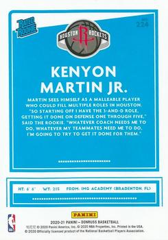 2020-21 Donruss #224 Kenyon Martin Jr. Back