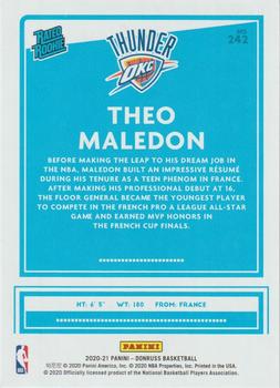 2020-21 Donruss #242 Theo Maledon Back