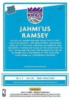 2020-21 Donruss #247 Jahmi'us Ramsey Back