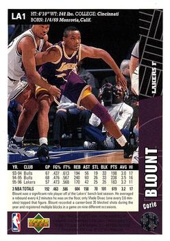 1996-97 Collector's Choice Los Angeles Lakers #LA1 Corie Blount Back