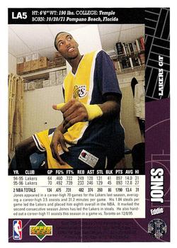 1996-97 Collector's Choice Los Angeles Lakers #LA5 Eddie Jones Back