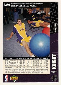 1996-97 Collector's Choice Los Angeles Lakers #LA6 Travis Knight Back
