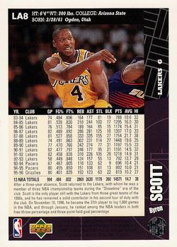 1996-97 Collector's Choice Los Angeles Lakers #LA8 Byron Scott Back
