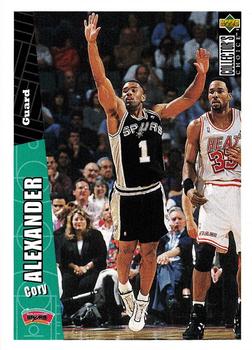 1996-97 Collector's Choice San Antonio Spurs #SA1 Cory Alexander Front
