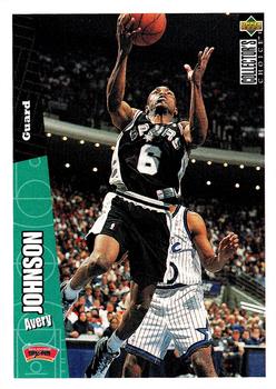 1996-97 Collector's Choice San Antonio Spurs #SA5 Avery Johnson Front