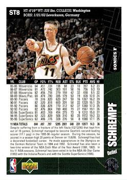 1996-97 Collector's Choice Seattle SuperSonics #ST8 Detlef Schrempf Back
