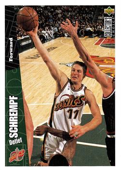1996-97 Collector's Choice Seattle SuperSonics #ST8 Detlef Schrempf Front