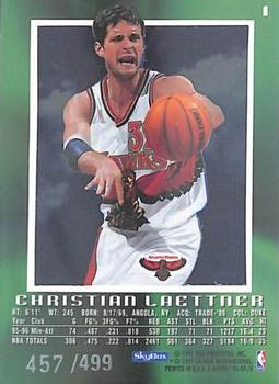 1996-97 E-X2000 - Credentials #1 Christian Laettner Back