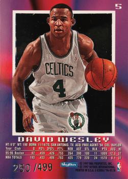 1996-97 E-X2000 - Credentials #5 David Wesley Back