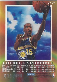 1996-97 E-X2000 - Credentials #22 Latrell Sprewell Back