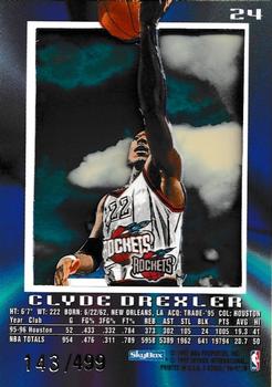 1996-97 E-X2000 - Credentials #24 Clyde Drexler Back