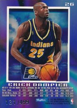 1996-97 E-X2000 - Credentials #26 Erick Dampier Back