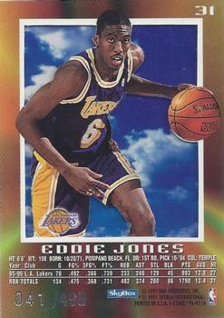 1996-97 E-X2000 - Credentials #31 Eddie Jones Back