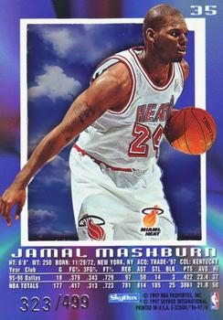 1996-97 E-X2000 - Credentials #35 Jamal Mashburn Back