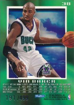 1996-97 E-X2000 - Credentials #38 Vin Baker Back