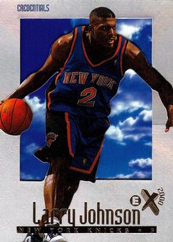 1996-97 E-X2000 - Credentials #47 Larry Johnson Front