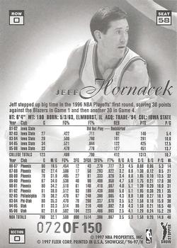 1996-97 Flair Showcase - Legacy Collection Row 0 (Showcase) #58 Jeff Hornacek Back