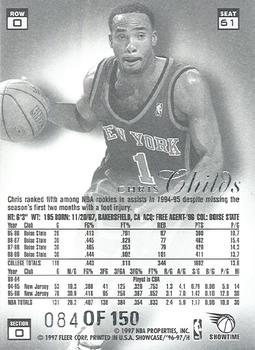 1996-97 Flair Showcase - Legacy Collection Row 0 (Showcase) #61 Chris Childs Back