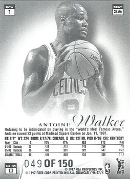 1996-97 Flair Showcase - Legacy Collection Row 1 (Grace) #26 Antoine Walker Back
