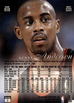 1996-97 Flair Showcase - Flair Showcase Row 0 (Showcase) #50 Kenny Anderson Back