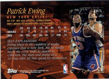 1996-97 Topps - Hobby Masters #HM24 Patrick Ewing Back